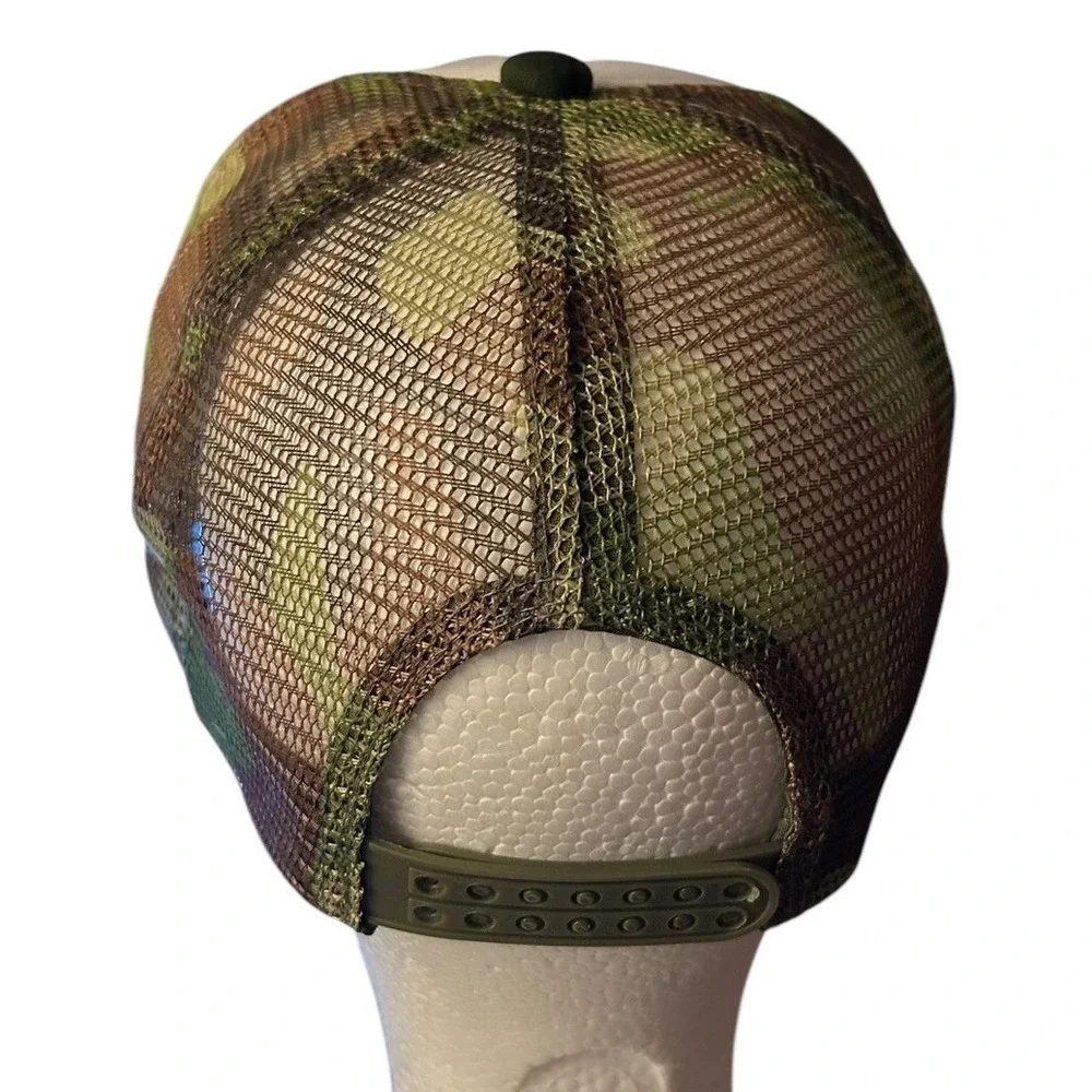 Smile Face Camo Adjustable Snapback Cap Hat